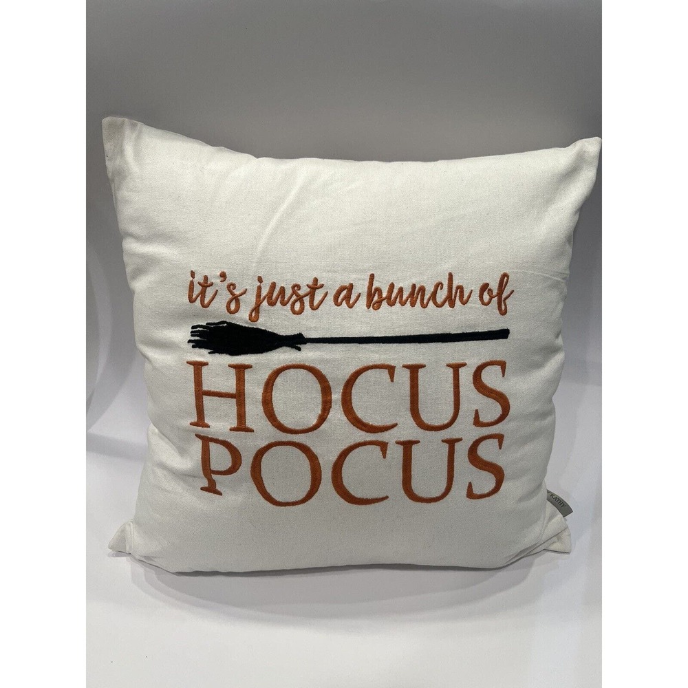 Halloween Hocus Pocus Pillow Large 18”x18” Decoration Pillow Pumpkin Fall Decor